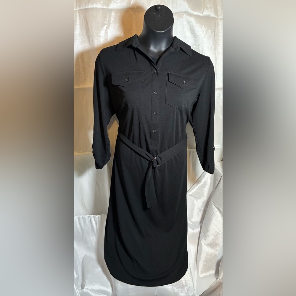 Michael Kors Black Belted Dress